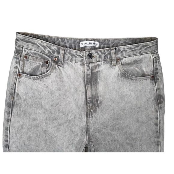 Pull & Bear Gray Wash Raw Hem Jeans Size 40 - Picture 5 of 8